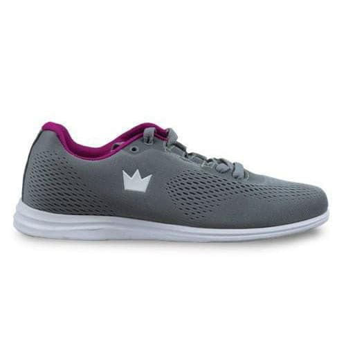 Brunswick Women's Axis Grey & Pink Bowling Shoes - Lightweight & Comfortable for League Play & Casual Bowling