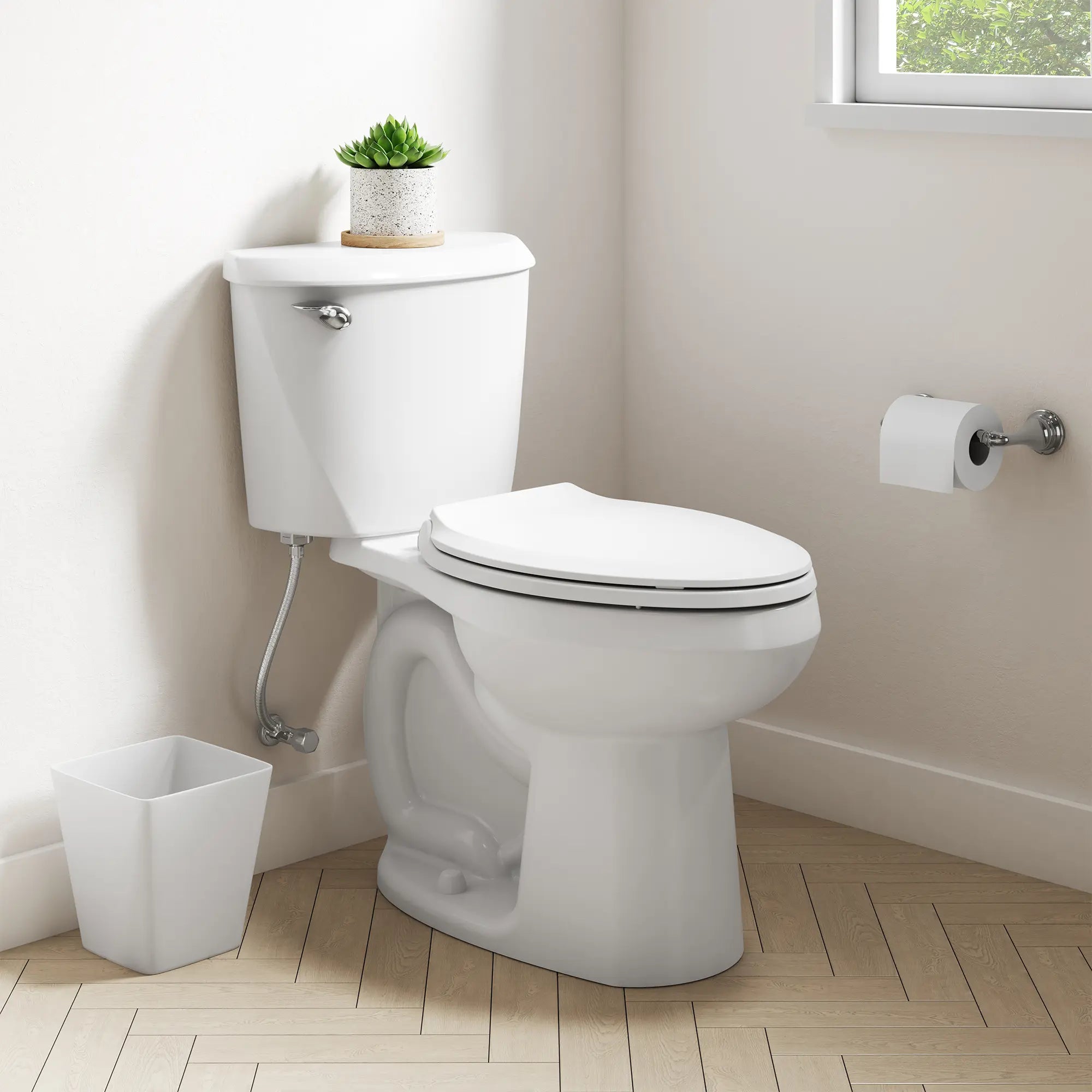 Colony® 3 Chair Height Elongated Toilet Bowl - Comfortable ADA Compliant Toilet for Bathroom, Home & Office Use