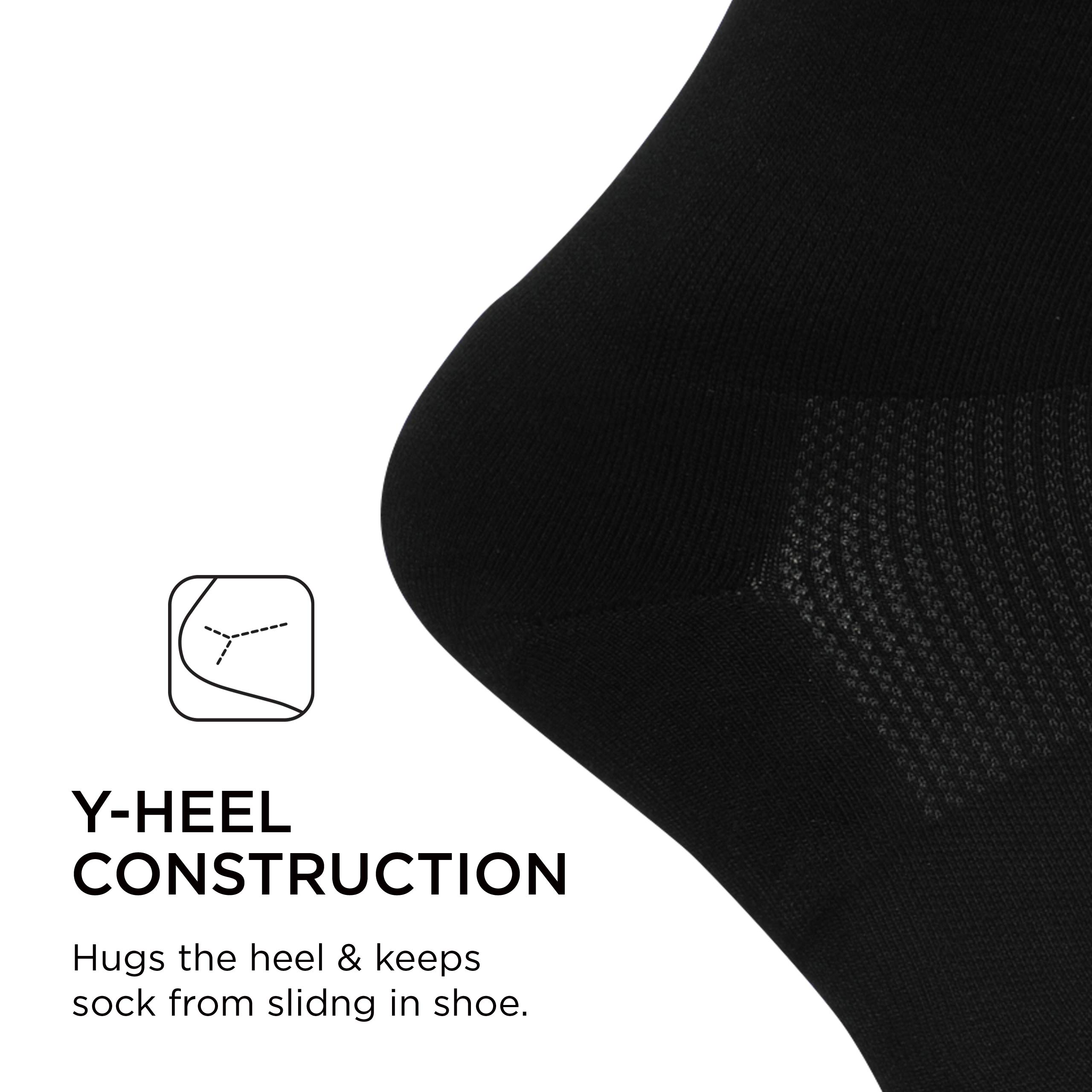 Feetures High Performance Max Cushion Classic Crew Socks for Women & Men - Moisture-Wicking Athletic Socks for Running, Hiking & Sports - 1 Pair - Breathable & Comfortable Workout Socks for Gym & Daily Wear