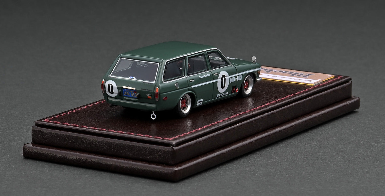 1:64 Scale Nissan Datsun Bluebird 510 Wagon Diecast Model Car - Kaido House Green Edition | Collectible Miniature Vehicle for Display, Racing Games & Car Enthusiasts