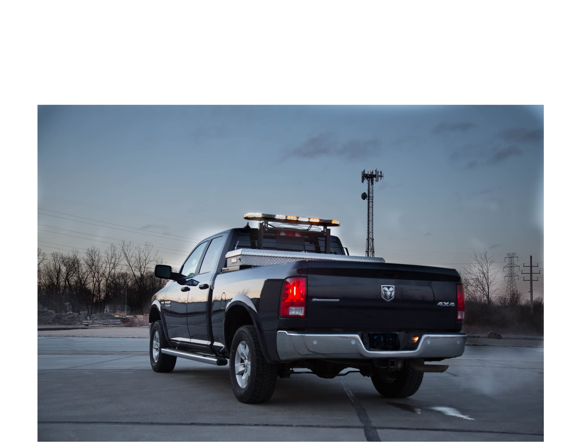 Buyers Products 3024639 6-LED Clear Take Down Light for Trucks & Emergency Vehicles - High Visibility Middle Mount Light Bar for Police, Construction & Towing Use