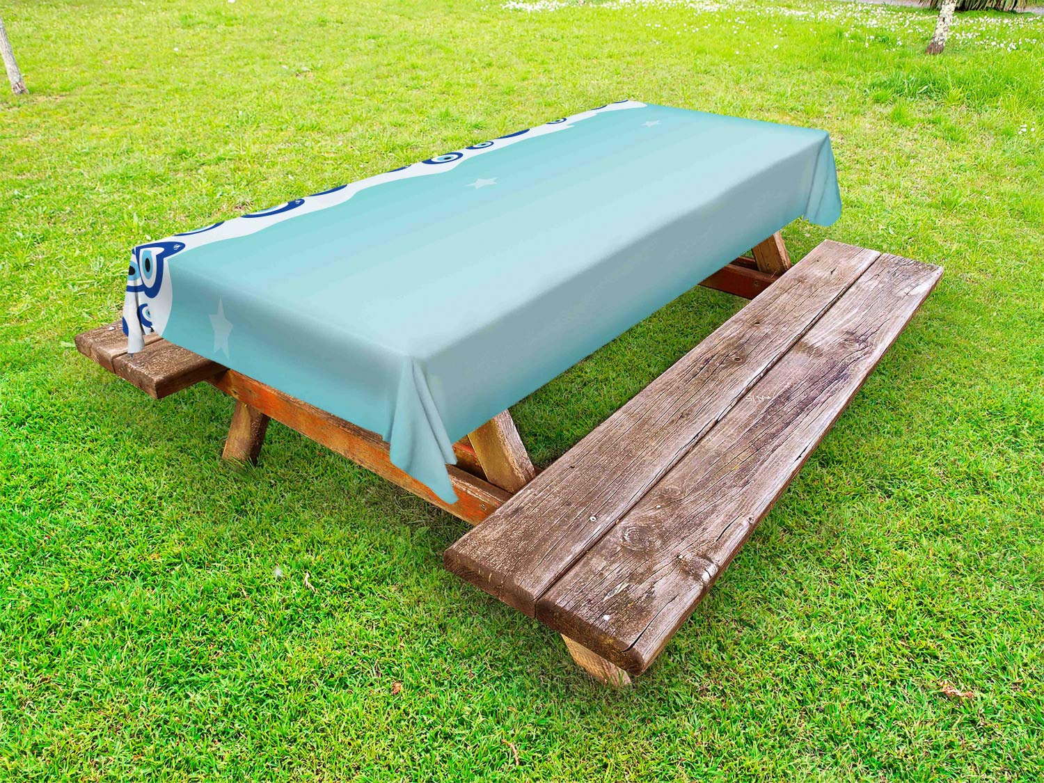 Ambesonne Evil Eye Outdoor Waterproof Tablecloth - 58