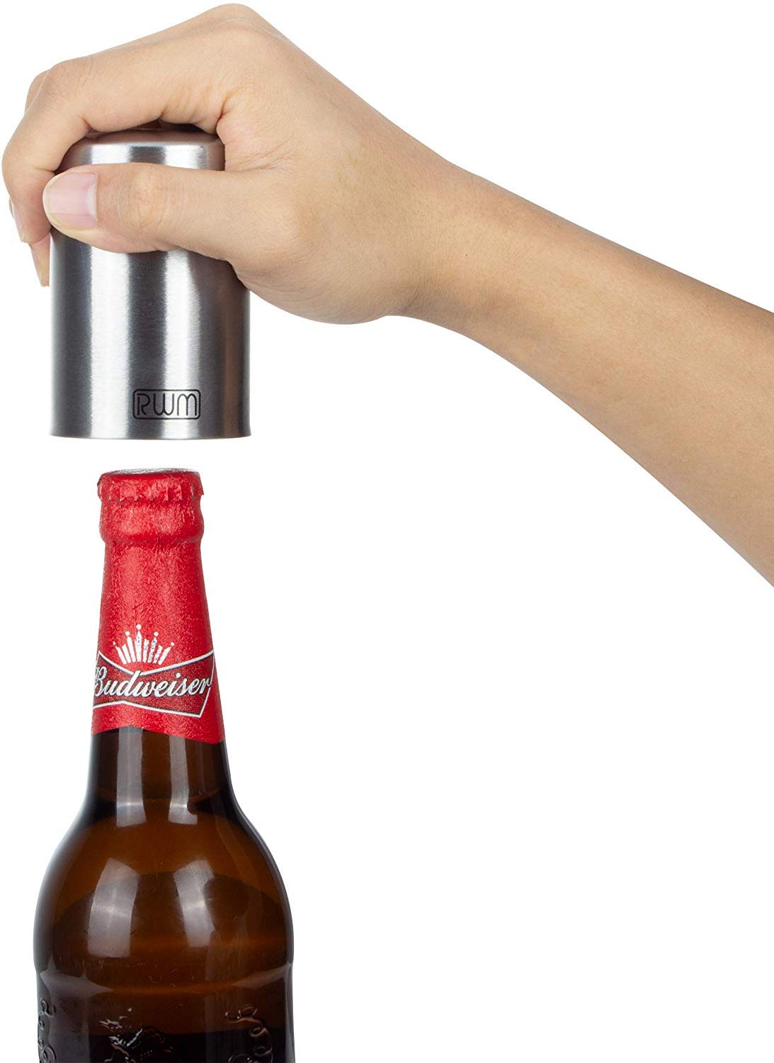WOIWO Automatic Magnetic Beer Bottle Opener - Stainless Steel Bar Tool for Wine & Beer - Perfect for Home, Parties, Camping & Outdoor Use