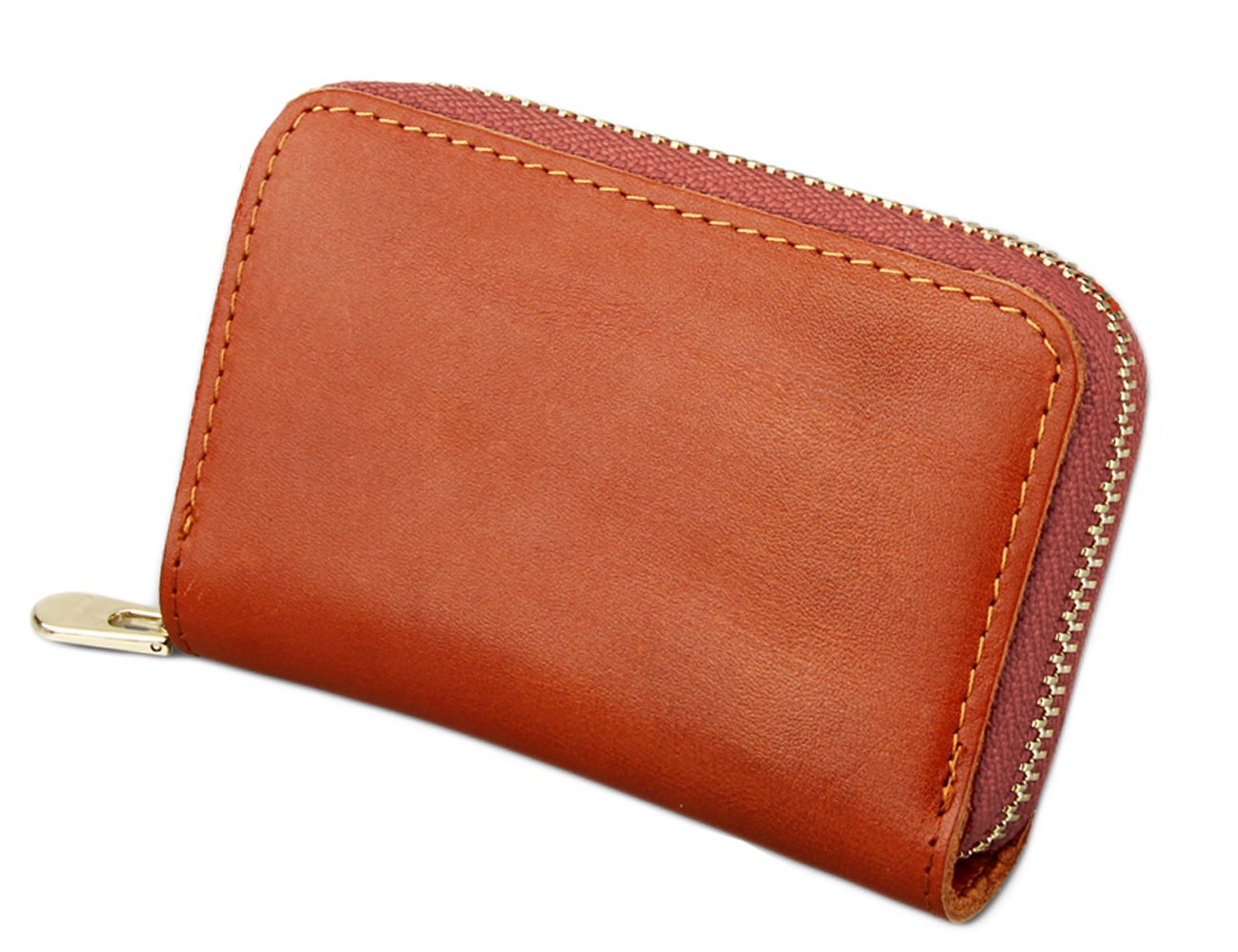 RFID Blocking Leather Wallet for Men & Women - Slim Travel Credit Card Holder with Zipper - Secure ID Protector for Everyday Use & Business Travel