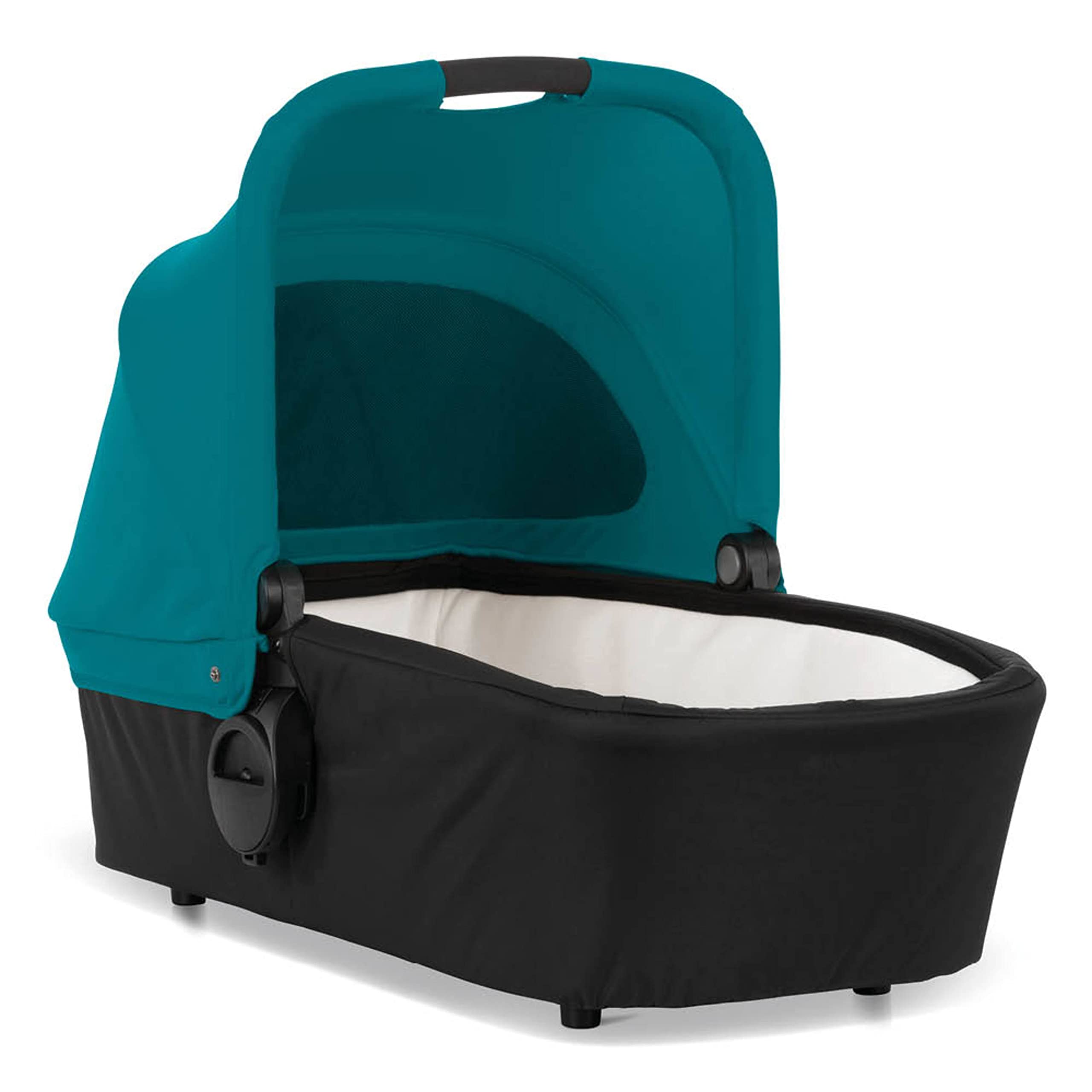 Diono Excurze Newborn Baby Stroller Bassinet with Breathable Mattress - Lightweight Infant Carrycot for Safe & Comfortable Sleeping (0-6 Months) - Blue Turquoise | Perfect for Travel, Walks & Outdoor Adventures