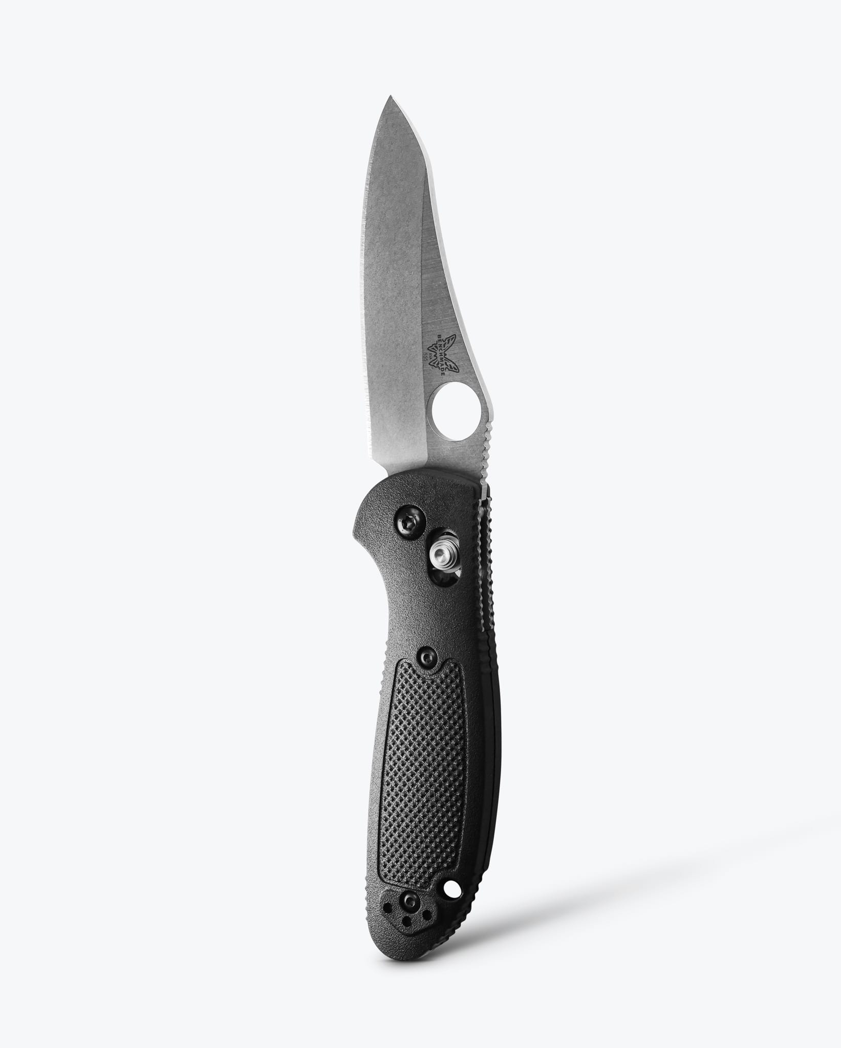 Benchmade Mini Griptilian Folding Knife - Black Grivory Handle, Sheepsfoot Blade - EDC Pocket Knife for Outdoor, Camping & Everyday Carry