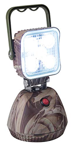 Premium Gladiator Ecco LED Work Light - 5 Bright LEDs, Rechargeable Battery, Wall Charger Included (Camo Square Design) - Replacement for EW2461CA-NA/EW2461CR-NA - Perfect for Garage, Workshop, Construction Sites & Emergency Lighting