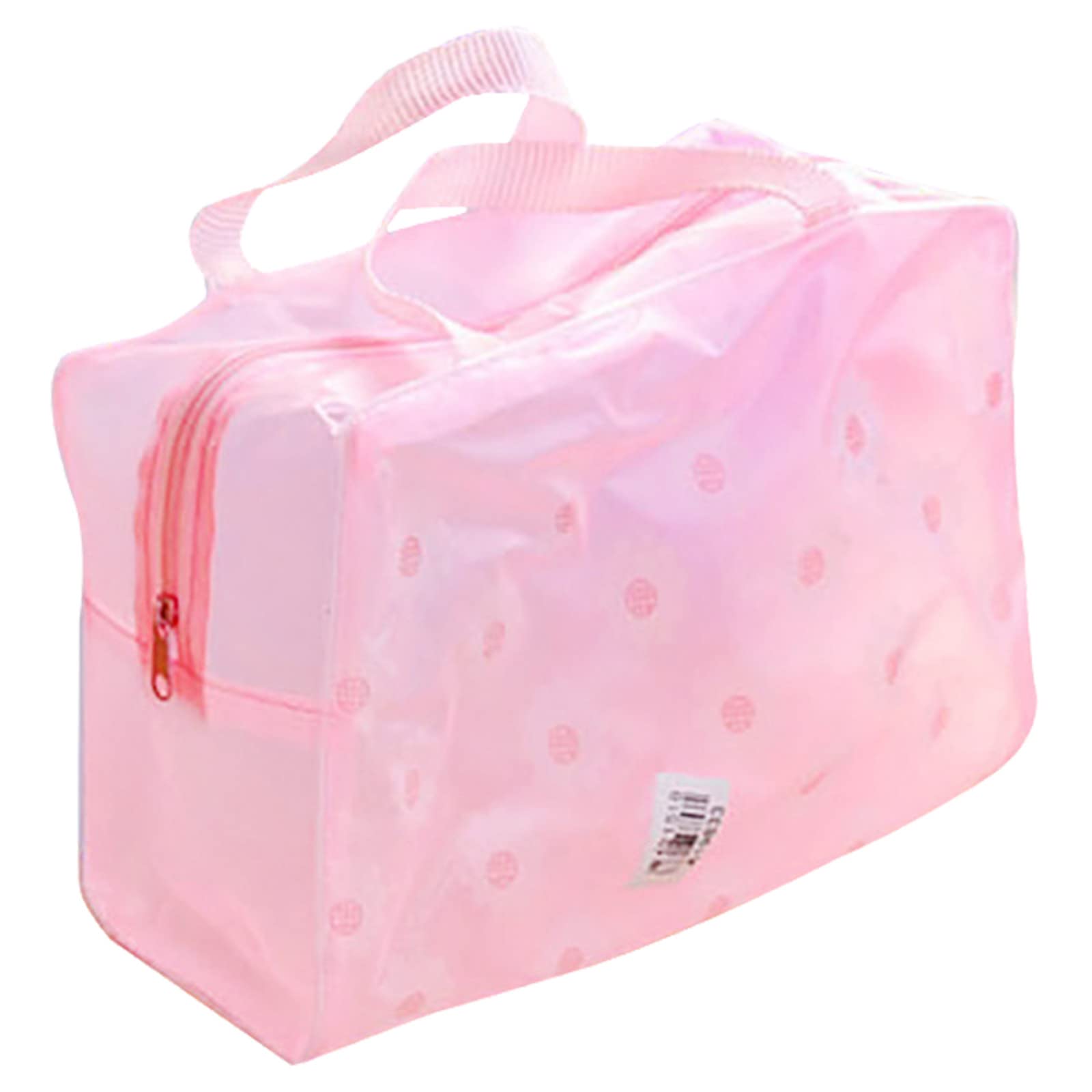 Portable Travel Toiletry Bag for Women - Large Capacity Waterproof Makeup Organizer with Floral Design, Transparent Cosmetic Storage Bag Set for Bathroom, Gym, Camping & Vacation Essentials