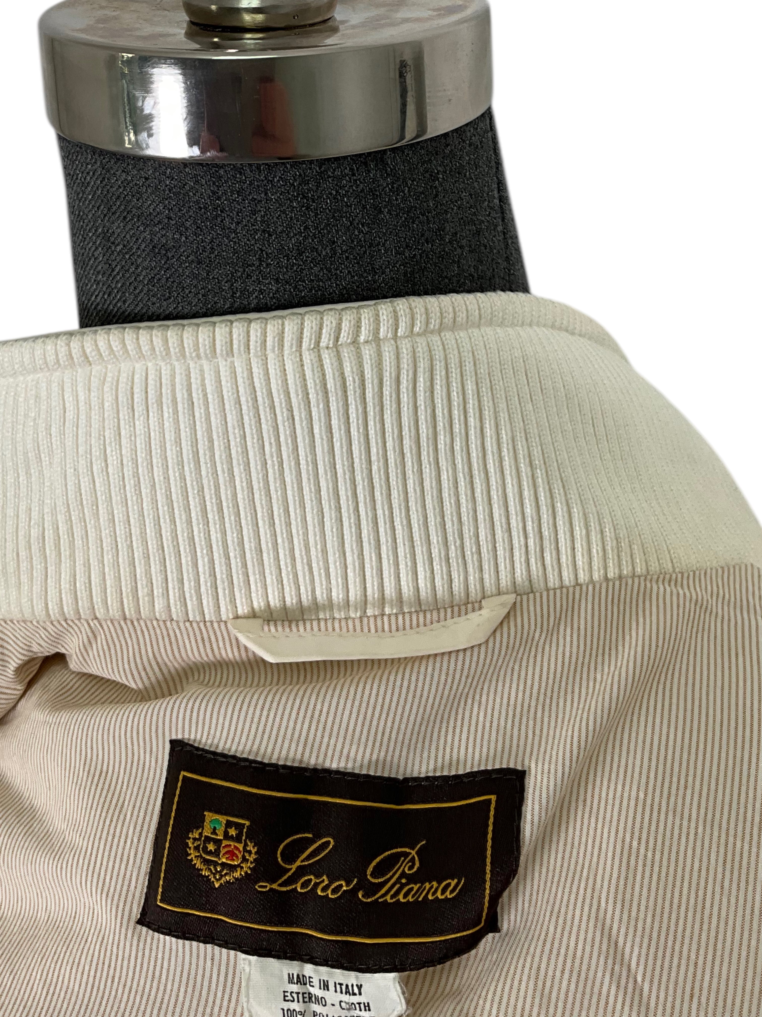 LORO PIANA Men's Lightweight Polyester Front Zip Vest - Size S - Perfect for Outdoor Activities, Travel & Casual Wear