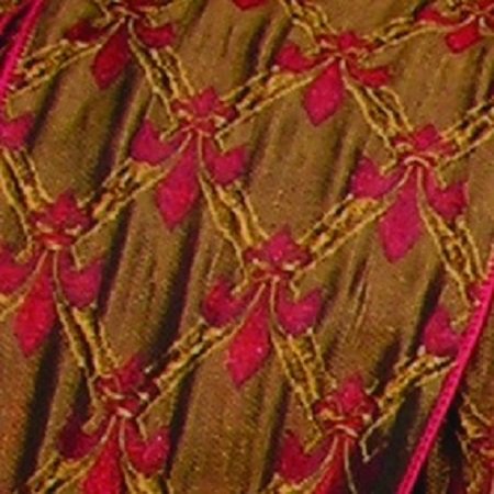 Elegant Red and Gold Fleur De Lis Wired Satin Ribbon - 4 Inch x 20 Yards Bulk Roll for Gift Wrapping, Wedding Decorations, DIY Crafts and Party Favors