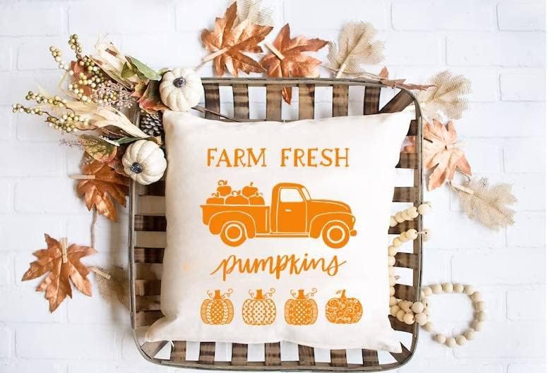 Reusable Self-Adhesive Chalk Mesh Stencils for Fall Decor - Silk Screen Stencils for Painting on Wood, Crafts & DIY Farmhouse Signs | Perfect for Autumn Silkscreen Transfers, Chalk Paste Screenprinting Starter Kit | Great for Seasonal Home Decor, DIY Projects & Crafting
