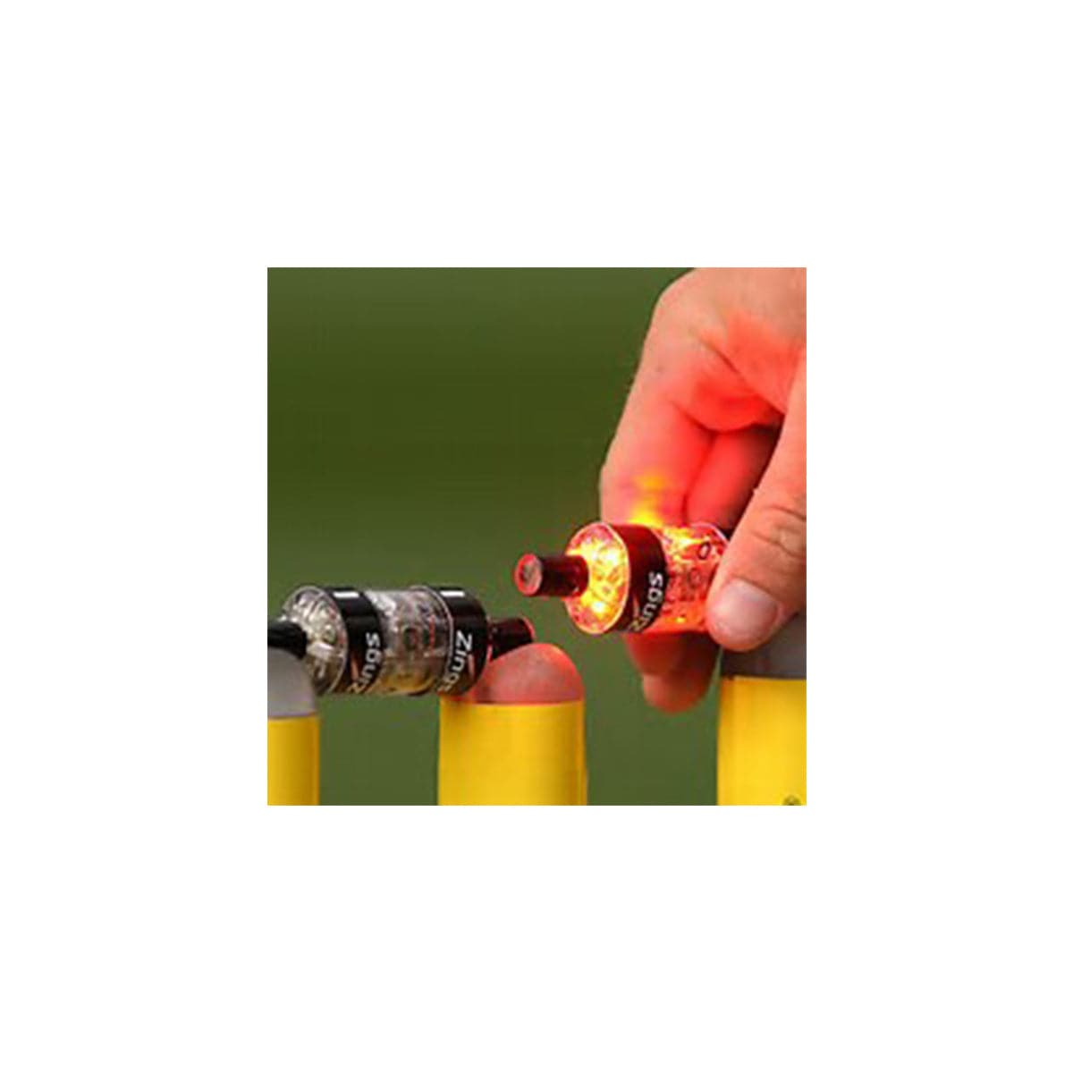 Flashing Cricket Bails - LED Light Up Wicket Stumps for Night Games | Backyard Zing Cricket Accessories | Perfect for Backyard Cricket, Night Matches & Training Practice