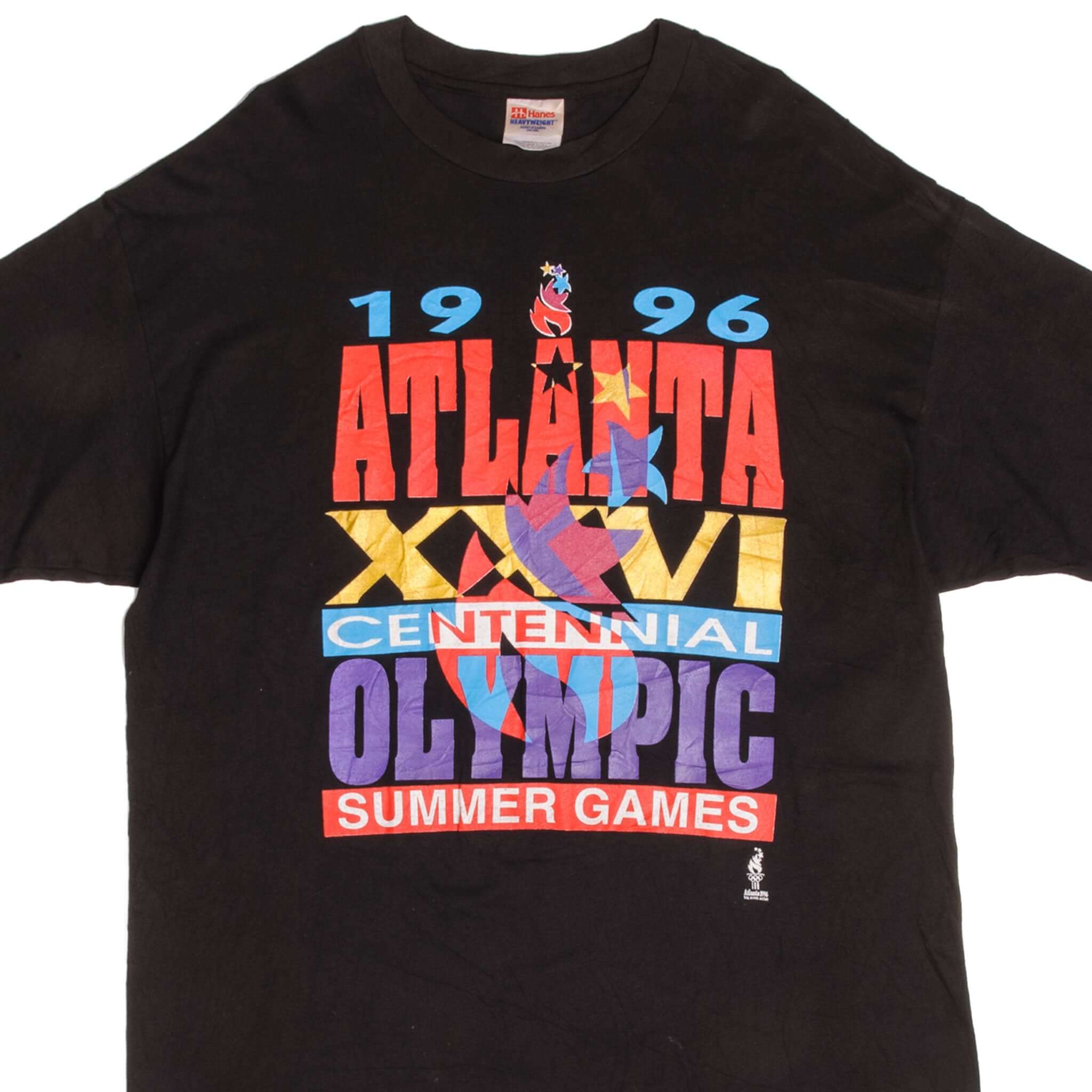 Vintage 1996 Atlanta Olympics Summer Games T-Shirt - XL Size - Made in USA - Retro Sports Fan Gift & Collectible for Olympics Enthusiasts