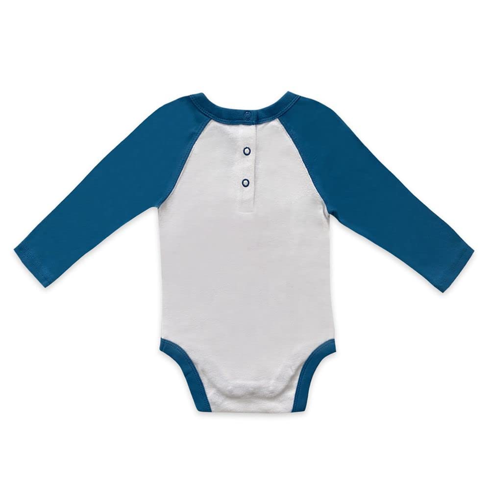 Disney Mickey Mouse Raglan Baby Bodysuit - Soft Cotton Onesie for Infants & Toddlers - Perfect for Playtime, Daycare & Family Photos