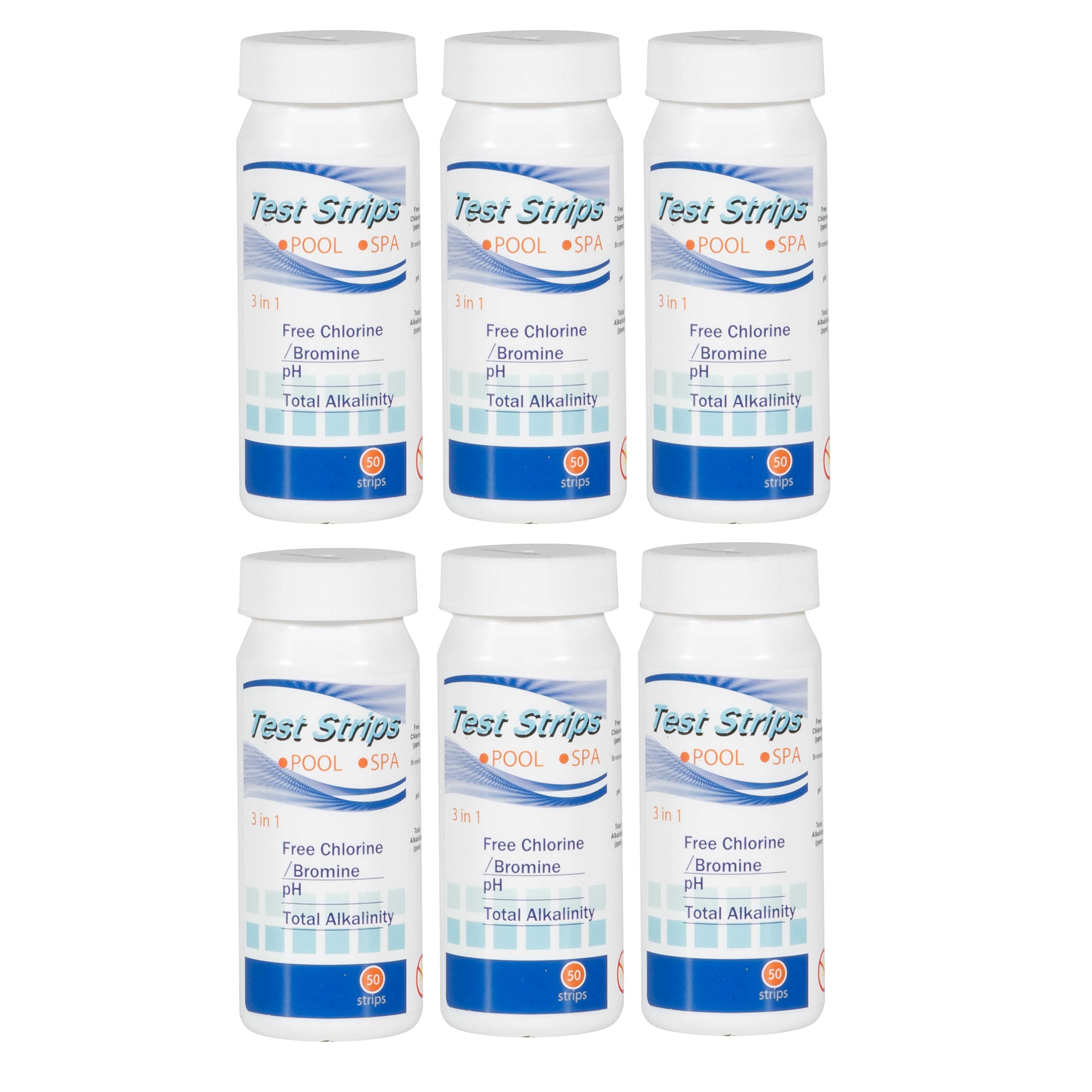 3-in-1 Chlorine, PH & Alkalinity Test Strips - 100 Count Pool Water Testing Kit | Accurate & Fast Results for Swimming Pools, Hot Tubs & Spas