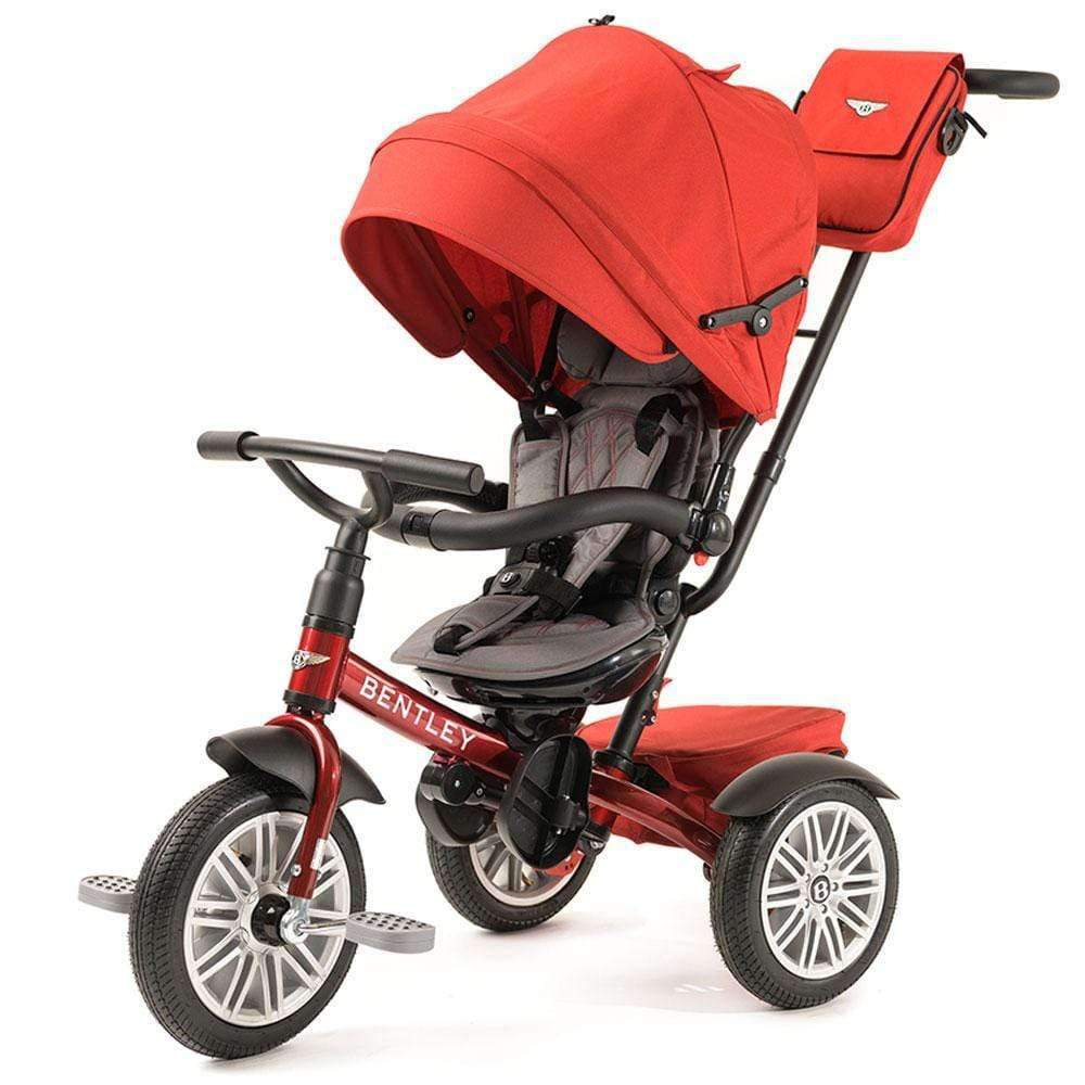 Bentley 6-in-1 Convertible Baby Tricycle with Parent Push Handle - Toddler to Kids Trike for Indoor & Outdoor Play, Park Rides, and Family Walks
