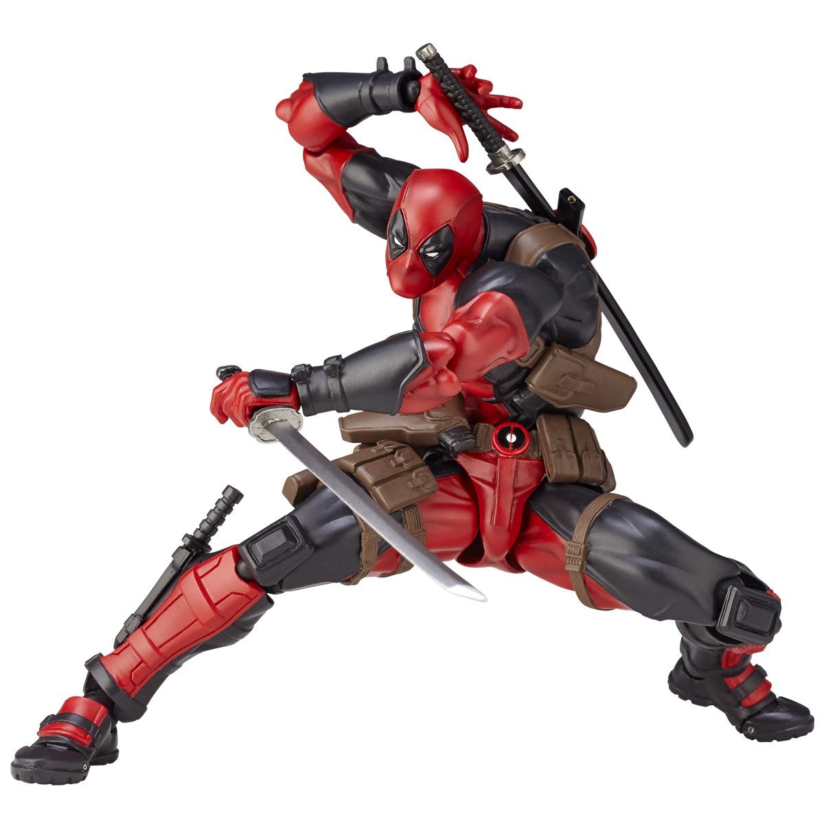 Amazing Yamaguchi Revoltech No. 001 Deadpool Action Figure - Highly Articulated Collectible Toy for Marvel Fans | Perfect for Display, Photography & Cosplay Inspiration