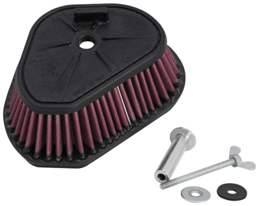 K&N Engine Air Filter KA-4408 - High Performance Premium Powersport Air Filter Compatible with 2008-2014 Kawasaki KLX450R - Off-Road Motorcycle & Dirt Bike Air Filter Upgrade for Better Engine Protection
