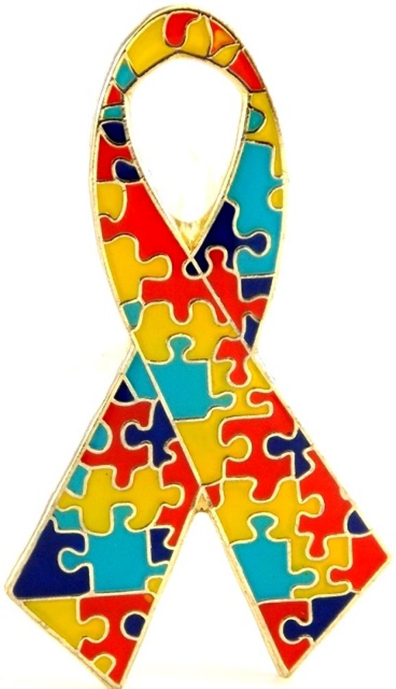Autism Awareness Ribbon Pin - Blue Puzzle Piece Lapel Pin for Support & Advocacy - Perfect for Events, Fundraisers, and Showing Solidarity