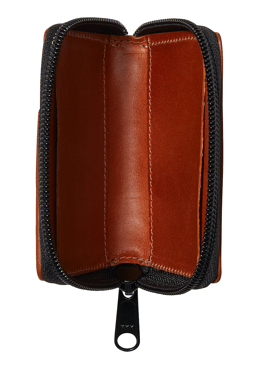 Orbit Zip Card Leather Wallet for Men & Women - RFID Blocking Slim Bifold Wallet with Zipper - Perfect for Travel, Business & Everyday Use
