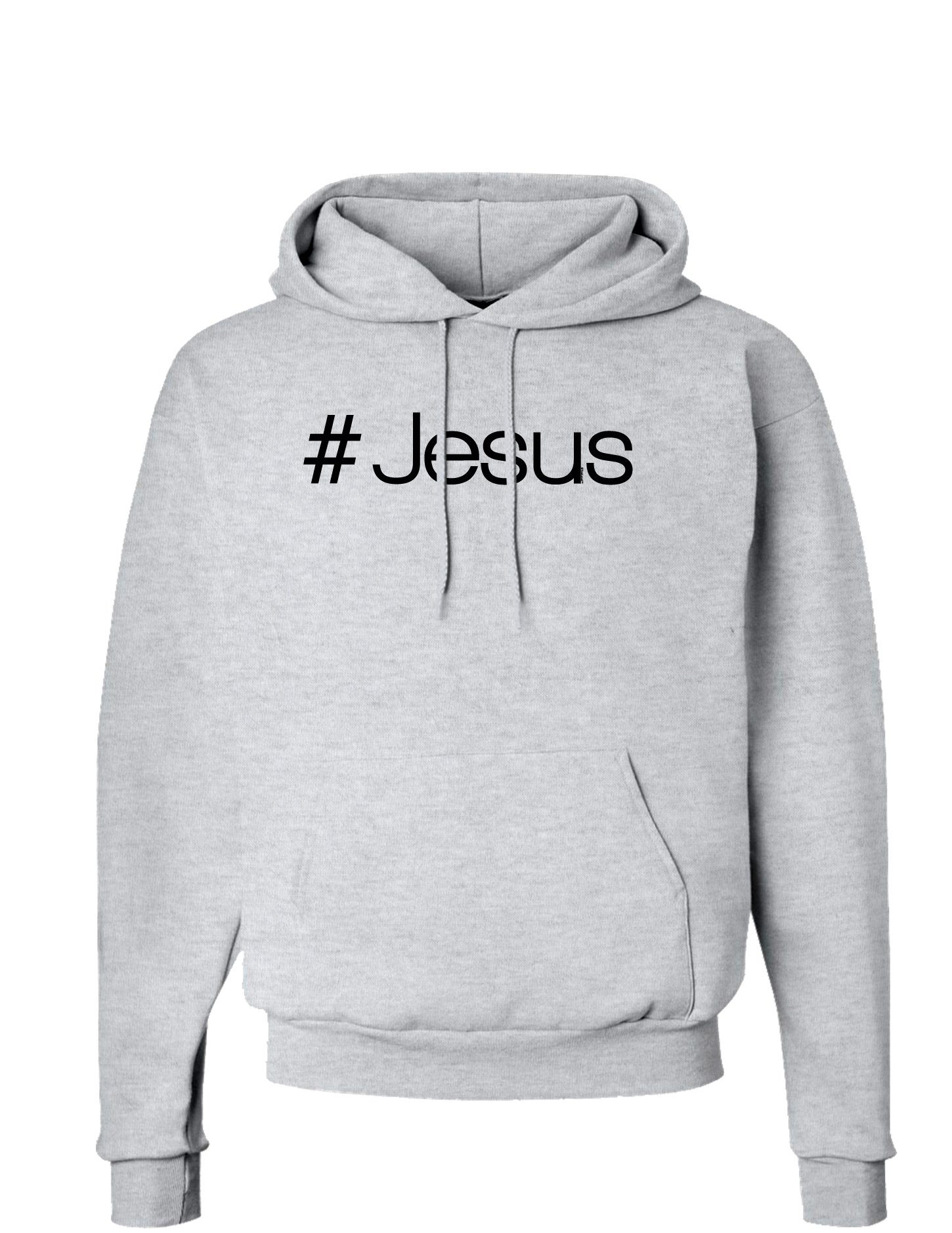 TooLoud Hashtag Jesus Christian Hoodie - Religious Pullover Sweatshirt with Pockets & Hood | Perfect for Church, Bible Study & Christian Events