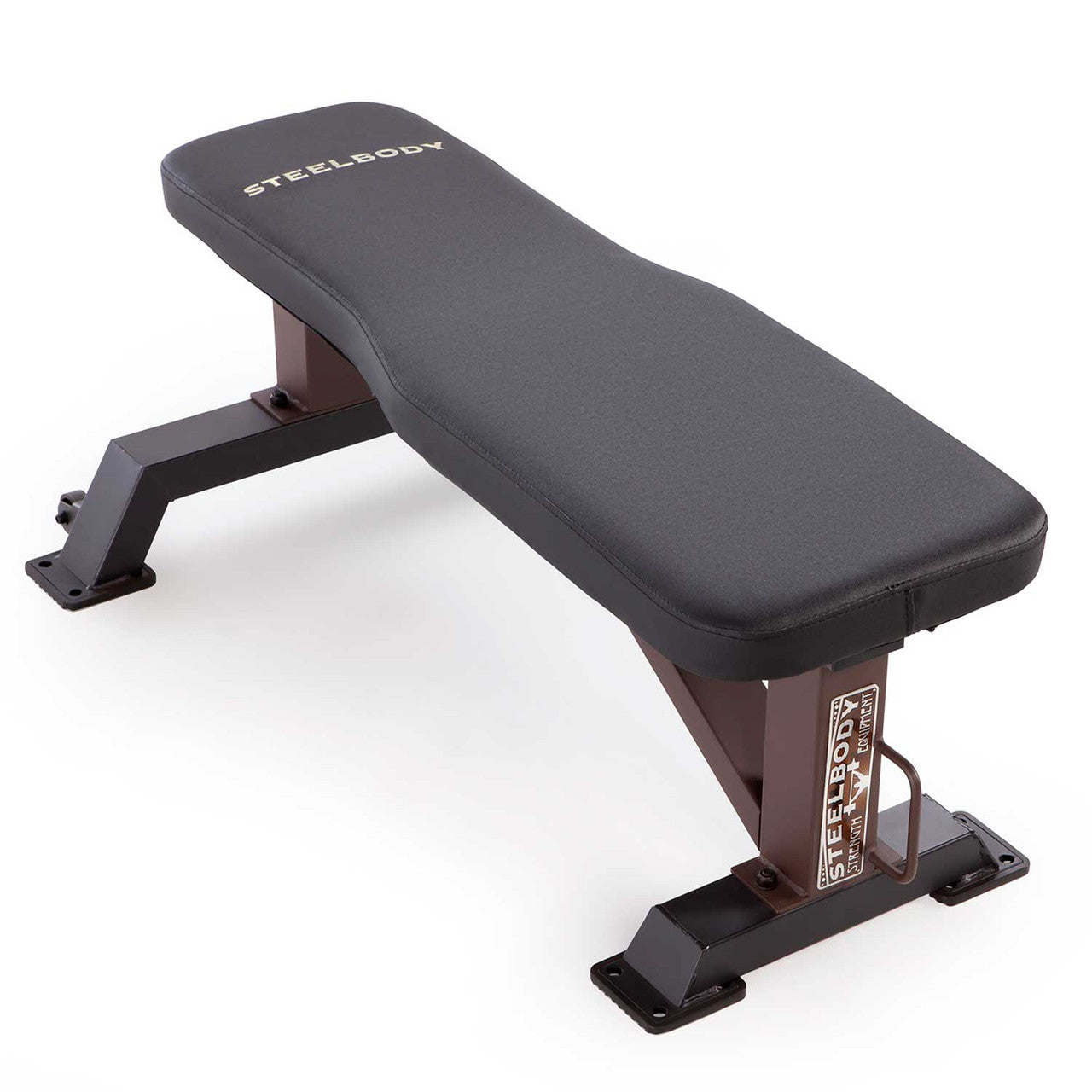SteelBody Flat Weight Bench STB 10101 - Heavy Duty Adjustable Workout Bench for Home Gym Strength Training & Bodybuilding Exercises