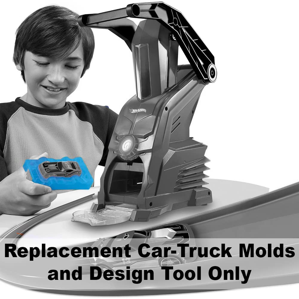 Hot Wheels Car Maker Replacement Parts Y9172 - Molds & Design Tool for Custom Toy Cars | DIY Car & Truck Creations for Kids & Collectors