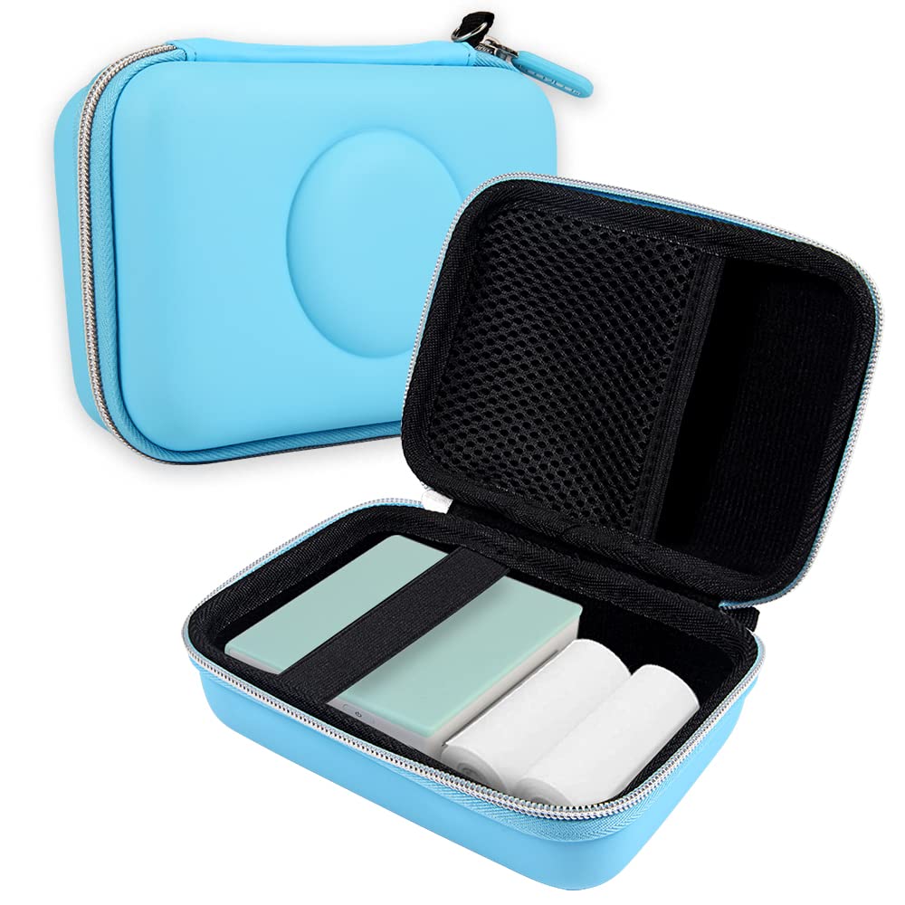 Leayjeen Protective Case for Phomemo M02, Memoking, Ponek, SUNLONG Mini Bluetooth Thermal Sticker Printers - Portable Travel Storage Cover (Ideal for School, Office, Home & On-the-Go Printing)