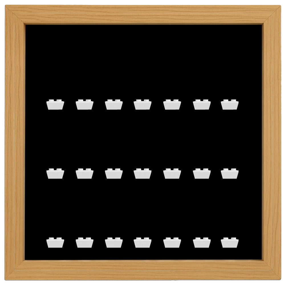 Black Edition Custom Oak Display Frame for Lego® Minifigures - Showcase & Protect Your Collectibles in Style for Home or Office Decor