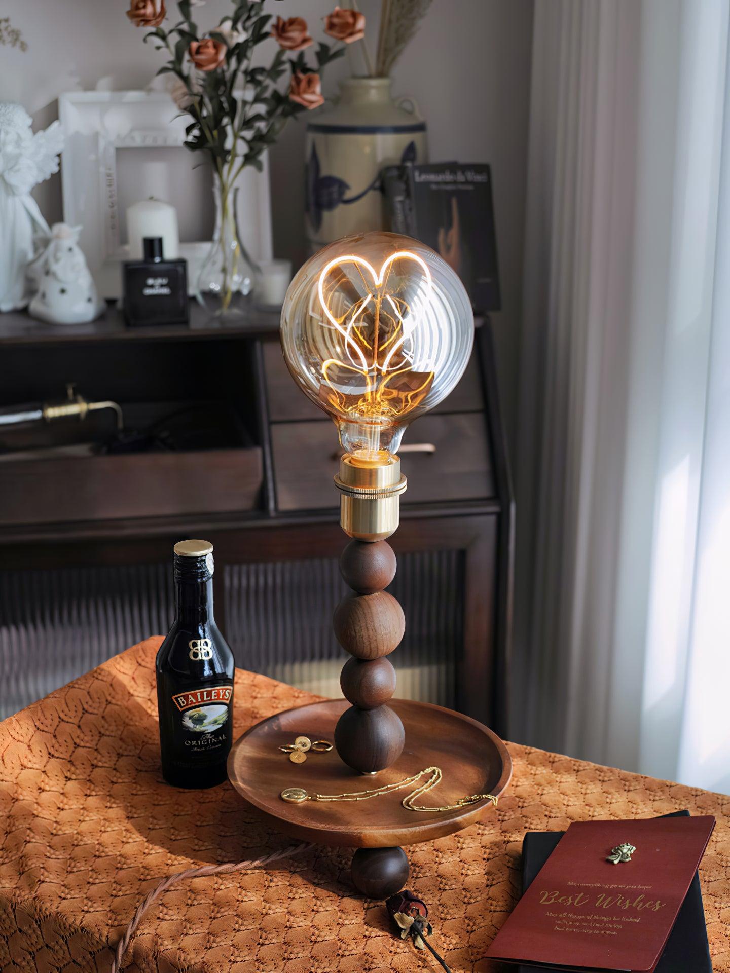 Anli Love Table Lamp - Modern Bedside Night Light for Bedroom, Living Room, and Office - Romantic Decor with Soft Warm White Glow - Perfect for Reading, Relaxing, and Creating Cozy Atmosphere