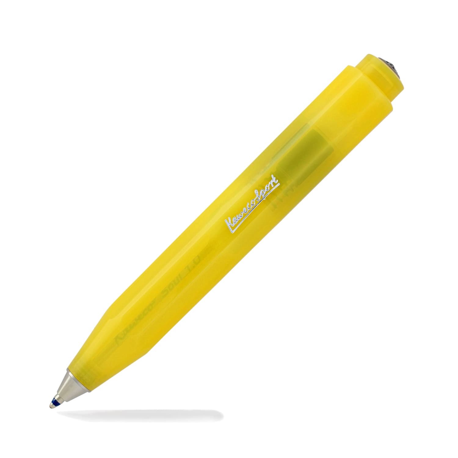 Kaweco Frosted Sport Ballpoint Pen - Banana Yellow | Smooth Writing, Portable Design for Office, School & Travel | Premium German Craftsmanship