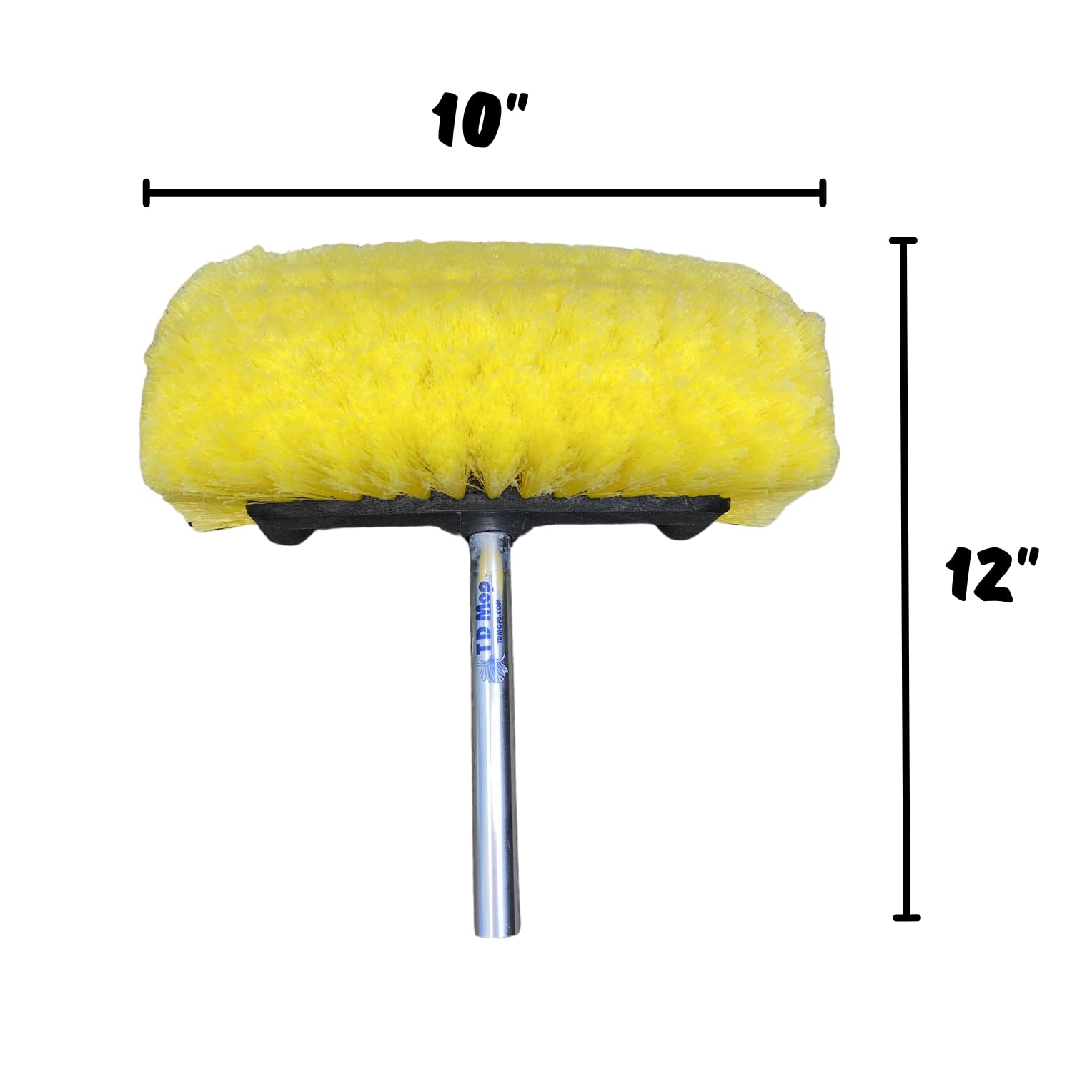 Big Bird Soft Yellow Boat Deck Scrub Brush - Heavy Duty Cleaning Brush for Boats, Cars, RVs & Outdoor Surfaces | Perfect for Marine, Automotive & Household Deep Cleaning