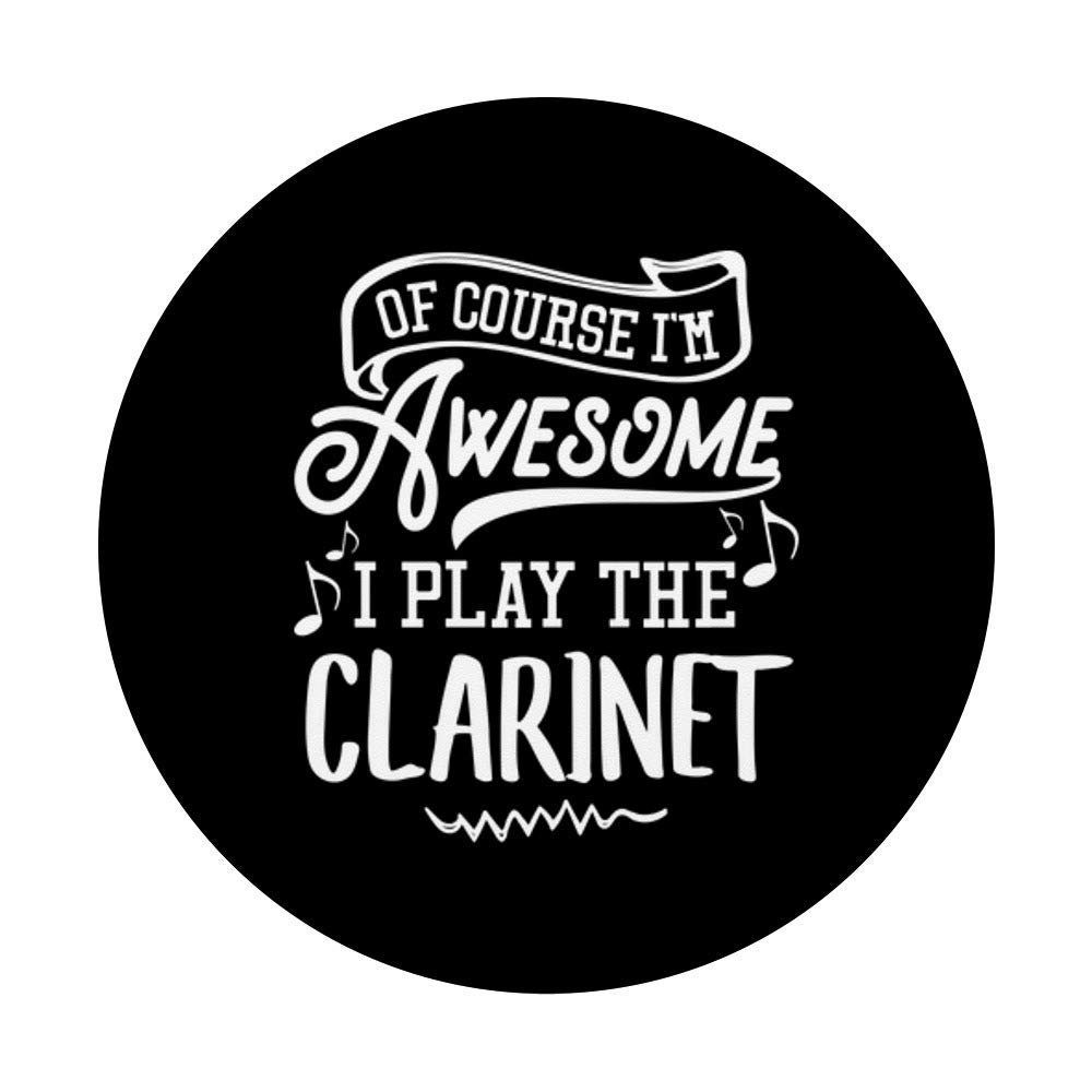 Clarinet Phone Grip Stand - Swappable PopGrip for Phones & Tablets | Music Lovers Gift