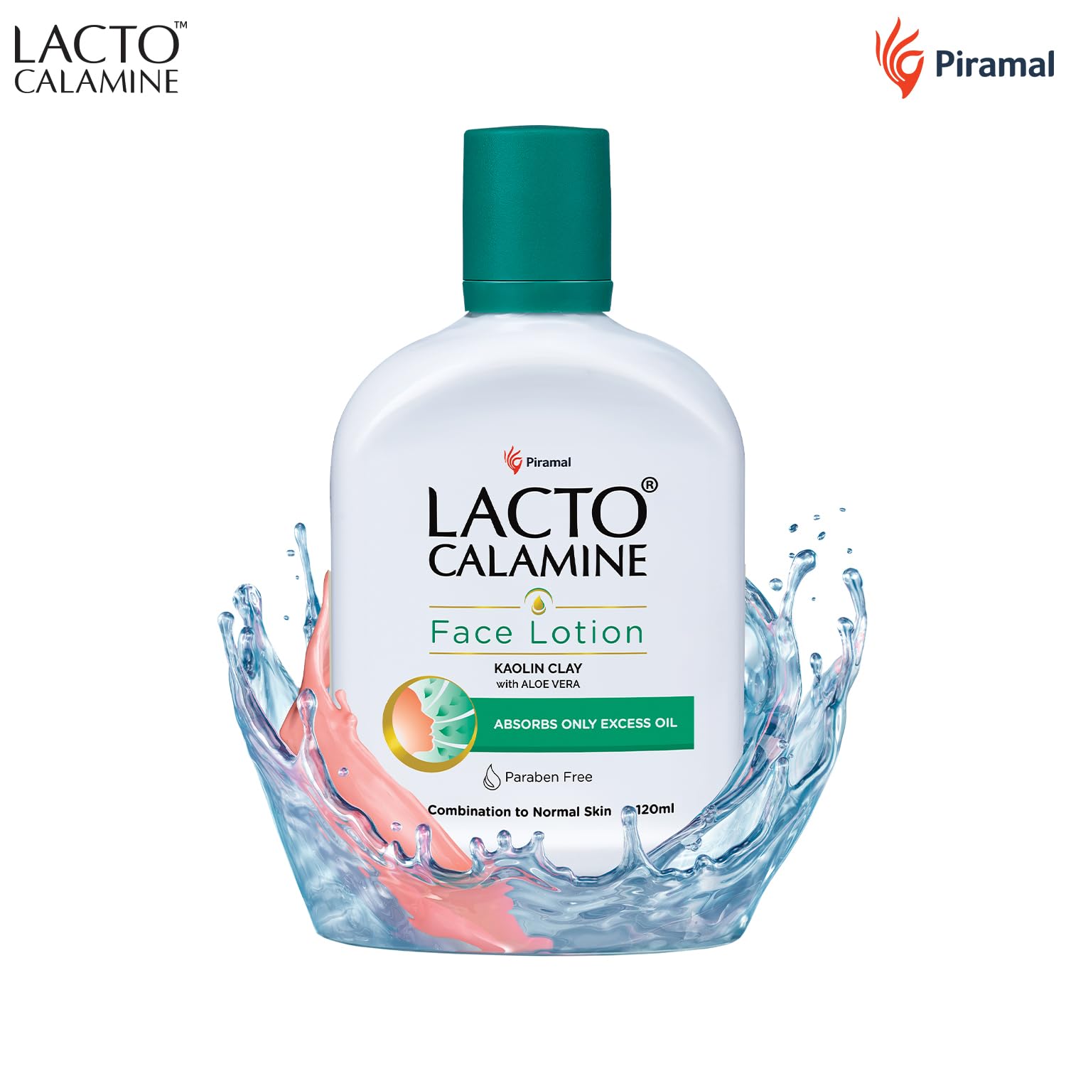 Lacto Calamine Face Lotion 120ml - Oil Control Daily Moisturizer for Combination & Normal Skin with Kaolin Clay & Aloe Vera | Reduces Pimples, Dark Spots & Blackheads | Lightweight Non-Greasy Formula | Perfect for Daily Skincare Routine & Acne-Prone Skin Care