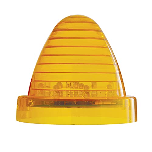 13 LED Beehive Truck-Lite Style Cab Lights - Amber LED with Amber Lens for Semi Trucks & Heavy Duty Vehicles - Durable & Bright for Night Driving & Safety Visibility