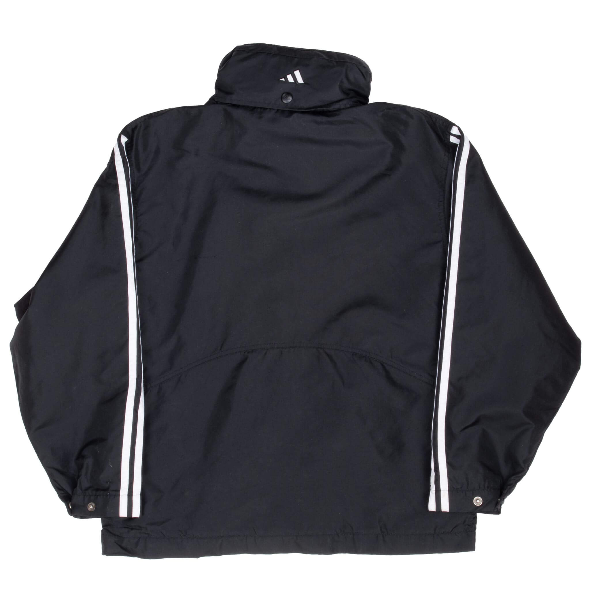 Vintage Adidas Black Windbreaker Jacket 1990s Small - Retro 90s Sportswear for Running, Hiking & Casual Wear