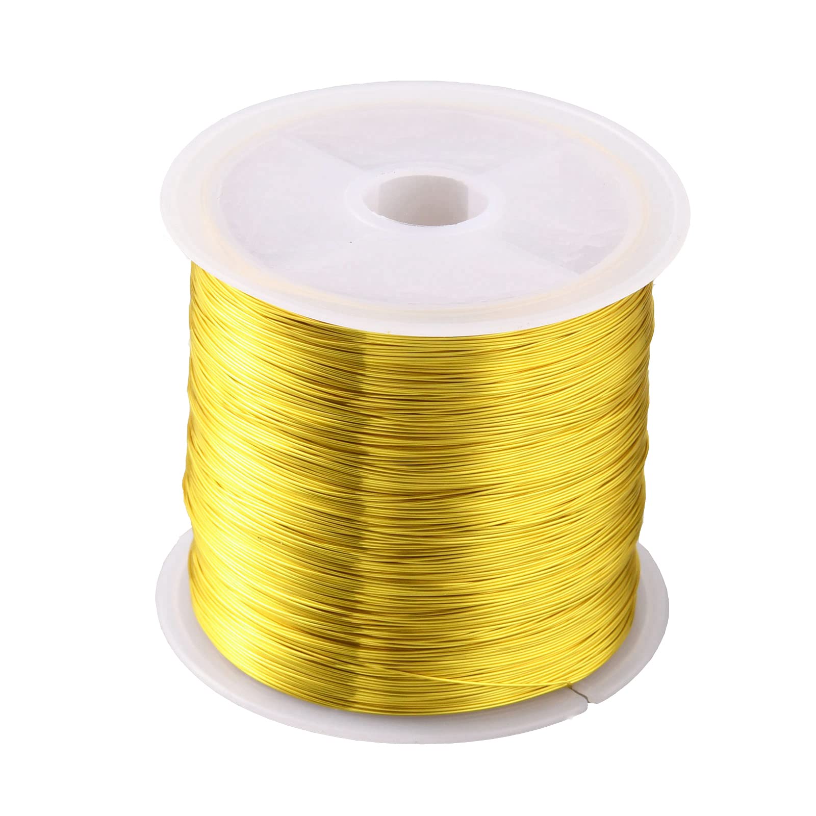 UR URLIFEHALL 328 Feet Gold Jewelry Beading Wire - 0.3mm Flexible Copper Craft Wire for DIY Jewelry Making, Bracelets & Necklaces - Perfect for Beading, Wire Wrapping & Art Projects