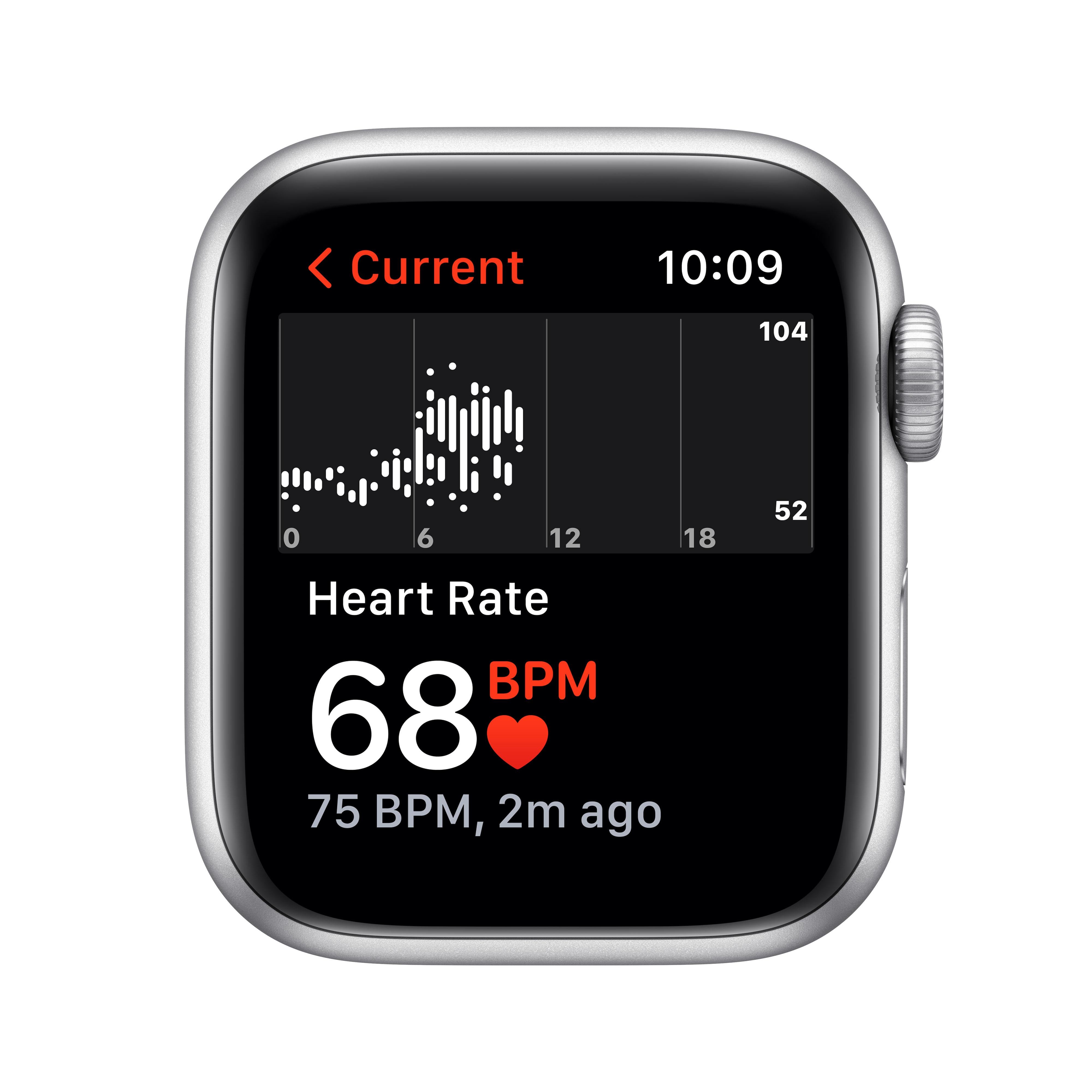 Apple Watch Nike SE (GPS) 40mm Silver Aluminum Case with Platinum/Black Nike Sport Band - Perfect for Running, Workouts & Daily Fitness Tracking