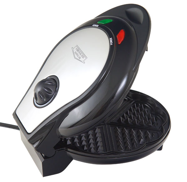 Bethany Danish Five of Hearts Waffle Maker - Heart-Shaped Non-Stick Waffle Iron for Valentine's Day Breakfast, Romantic Brunch & Family Gatherings