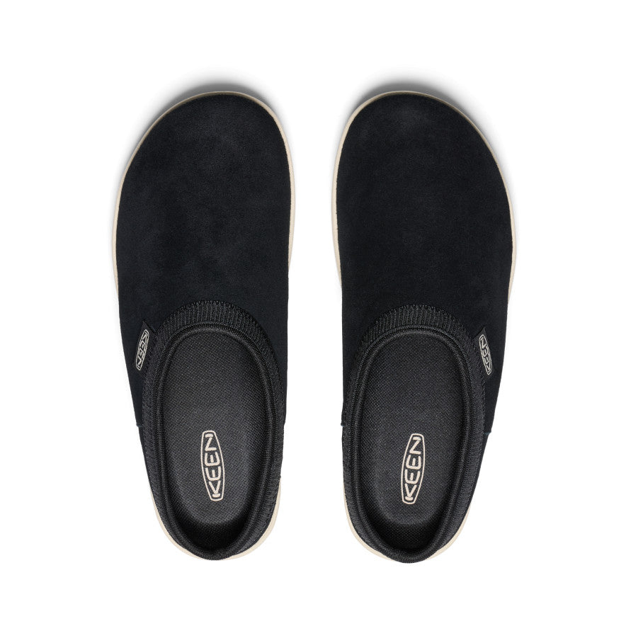 Women's Elle Suede Mule Slip-On Shoes - Black/Birch | Comfortable & Stylish Loafers for Casual Wear, Office & Everyday Outfits