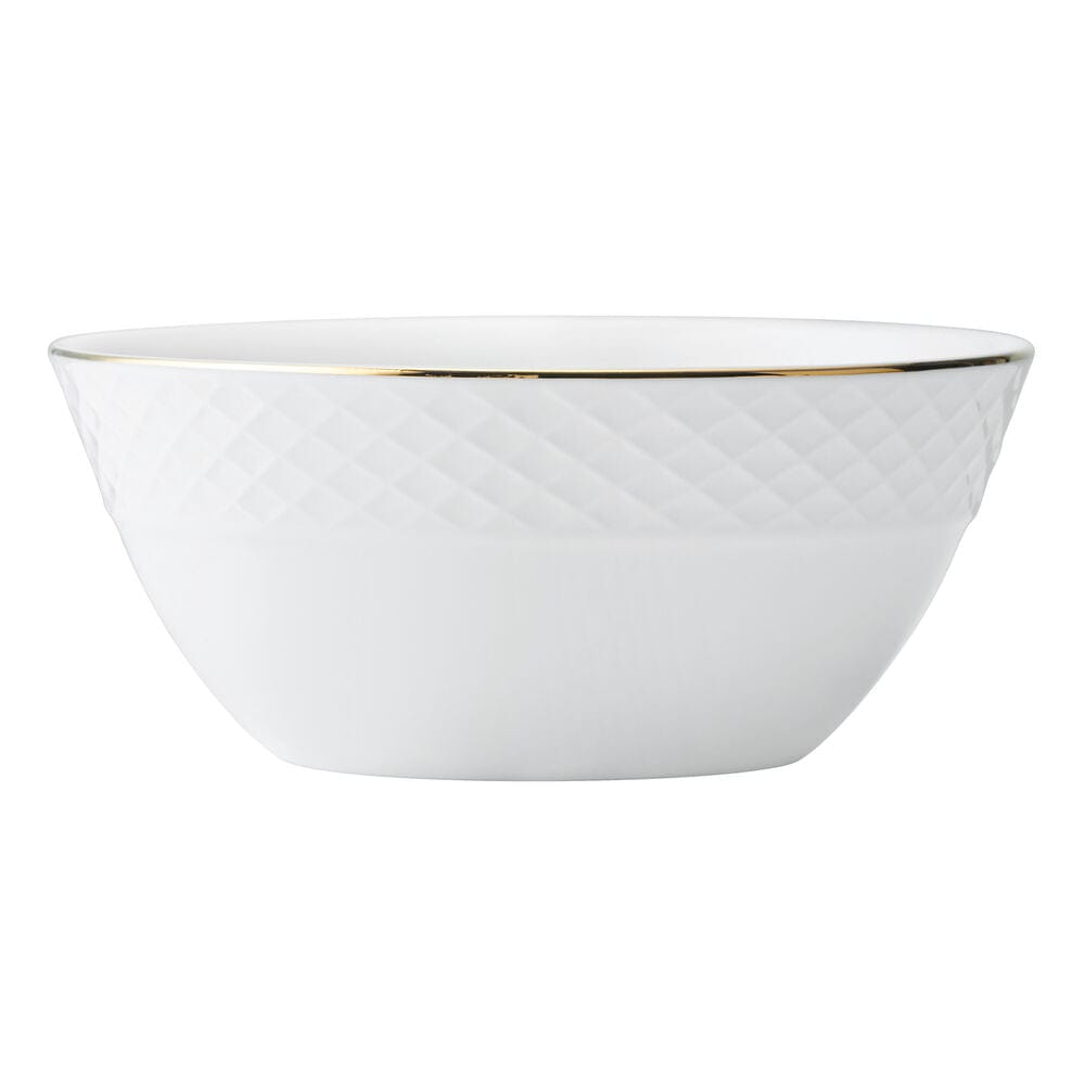 Trellis Gold 12-Piece Dinnerware Set - Service for 4 - Elegant Tableware for Fine Dining, Dinner Parties & Special Occasions