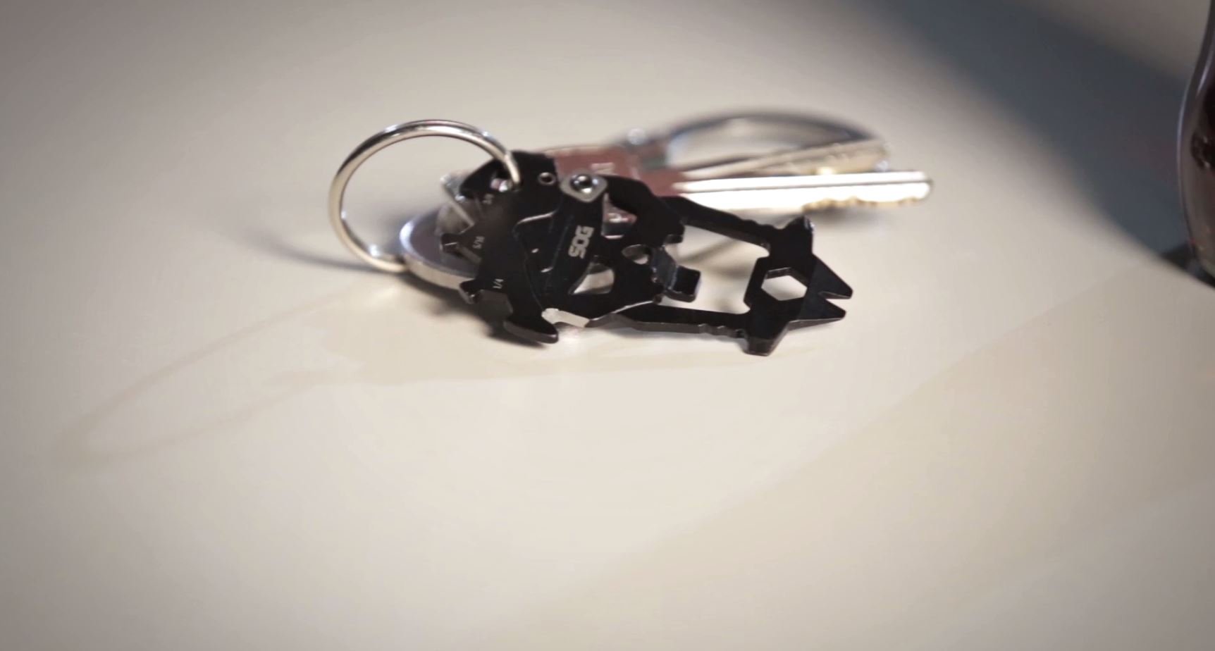 SOG MACV Everyday Carry Compact Steel Keychain Multi-Tool - 12-in-1 Portable EDC Tool with Bottle Opener & Screwdrivers (Hardcased Black) | Perfect for Camping, Hiking, Survival Kits & Emergency Preparedness