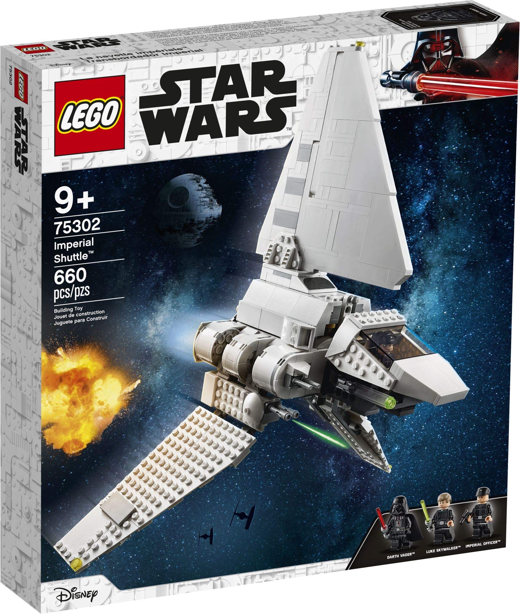 LEGO Star Wars Imperial Shuttle 75302 Building Kit (660 Pieces) - Ultimate Star Wars Toy for Kids Ages 9+ with Luke Skywalker & Darth Vader Minifigures | Perfect Gift for Star Wars Fans | Creative Building Play for Space Adventures & Collectors (2021 New Release)
