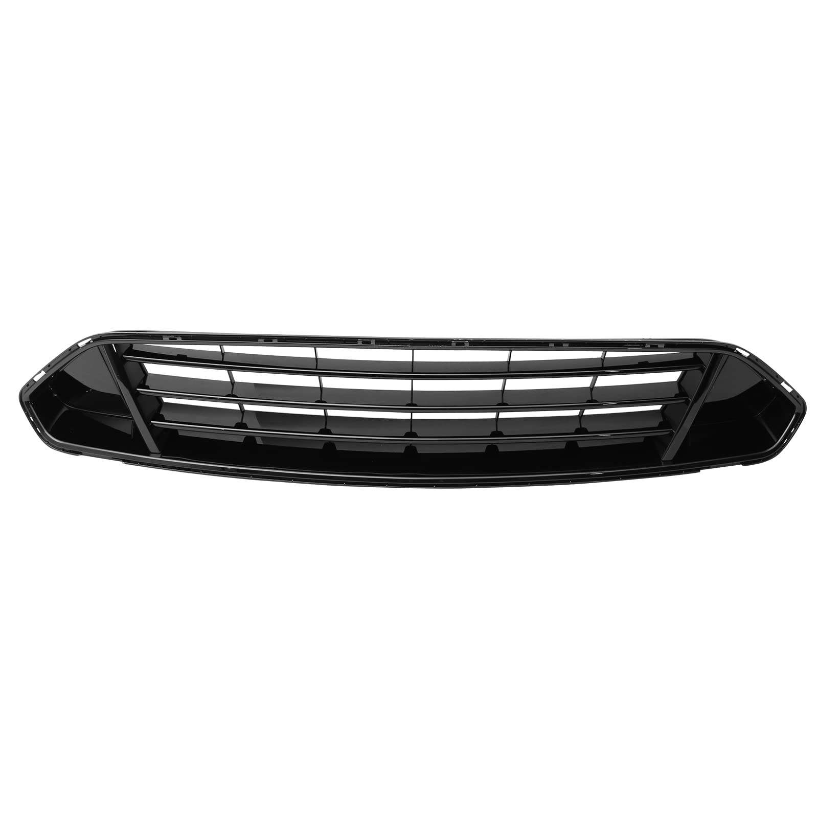 FREEMOTOR802 Front Upper Grille Gloss Black ABS Plastic Replacement for 2018-2023 Ford Mustang - Perfect for Car Upgrades & Customization