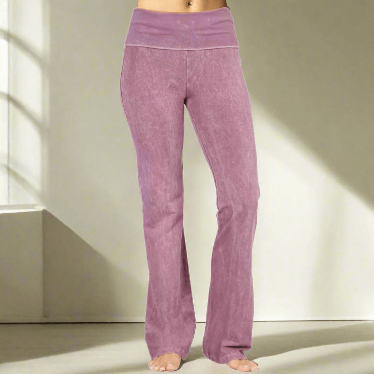 Bootcut Flare Mineral Washed Jeggings - Made in USA | Stretchy Denim Pants for Women | Perfect for Casual Wear & Night Out