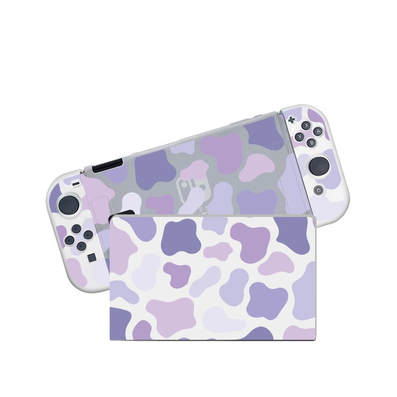 Lilac Cow Nintendo Switch Case - Protective Cover for Nintendo Switch & OLED Model - Perfect for Gaming, Travel, and Storage