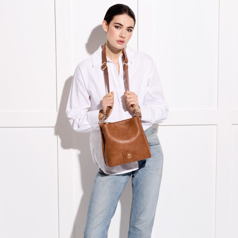 Naomi Vegan Leather Bucket Crossbody Bag for Women - Stylish & Eco-Friendly Handbag in Multiple Colors | Perfect for Work, Travel & Everyday Use