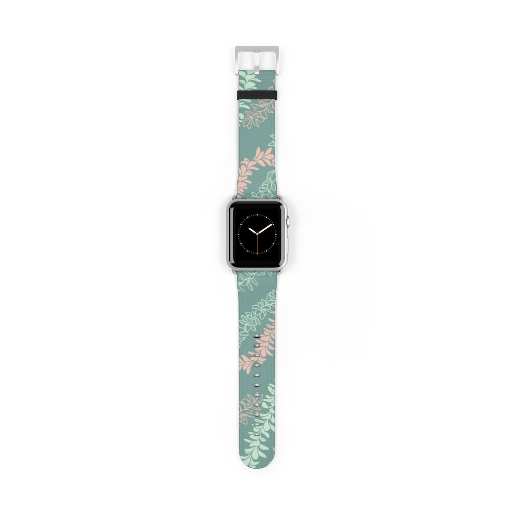 Groovy Pua Melia Watch Band - Premium Replacement Strap for Apple Watch, Fitbit & Samsung Galaxy - Soft Silicone, Adjustable, Comfortable for Workout, Running & Daily Wear