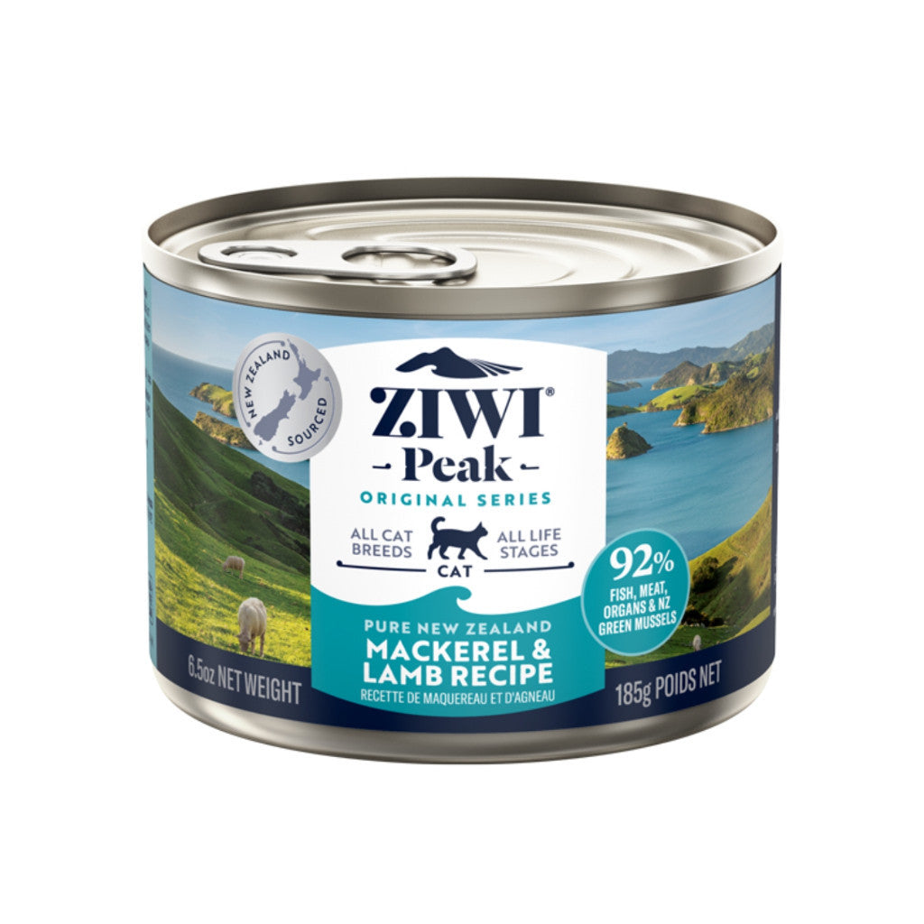 ZIWI Peak Canned Wet Cat Food 185g - Grain-Free High Protein Cat Food with Venison, Lamb, Beef or Mackerel - All Life Stages for Kittens to Senior Cats - Perfect for Indoor, Outdoor & Picky Eaters