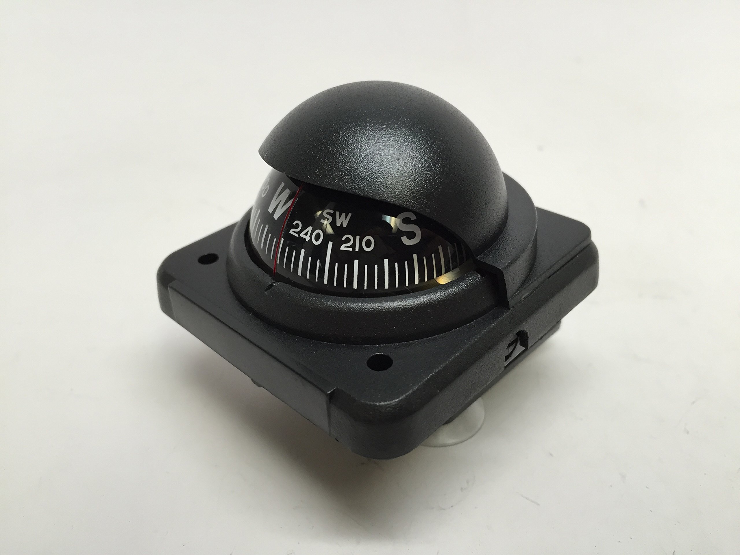 Adjustable Marine Boat Black Bracket with Suction Cups - Built-in Compensation System for Fishing, Boating & Water Sports Accessories